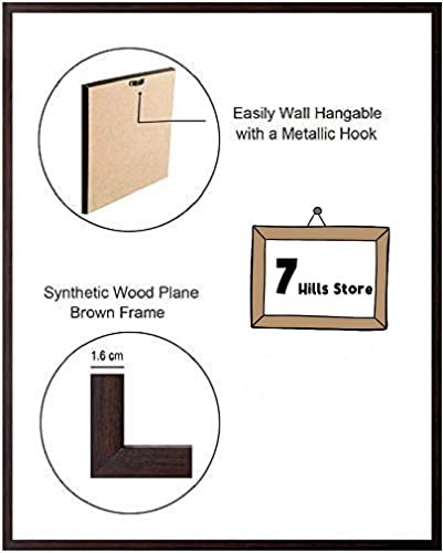 Kubera Lakshmi Photo With Wooden Frame (8 X 12 Inch, Multicolor) Mangal Fashions | Indian Home Decor and Craft