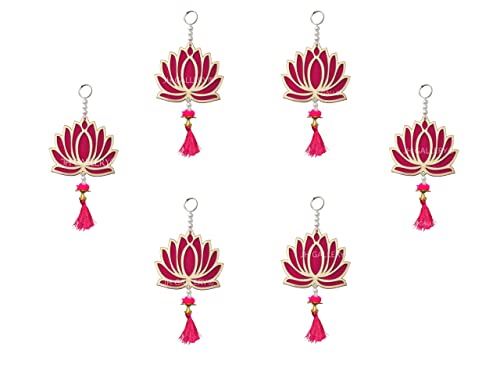 Lotus Hangings for Decoration / Floral Wall Hangings for Temple Decor, showpiece for Home Decor Mangal Fashions | Indian Home Decor and Craft