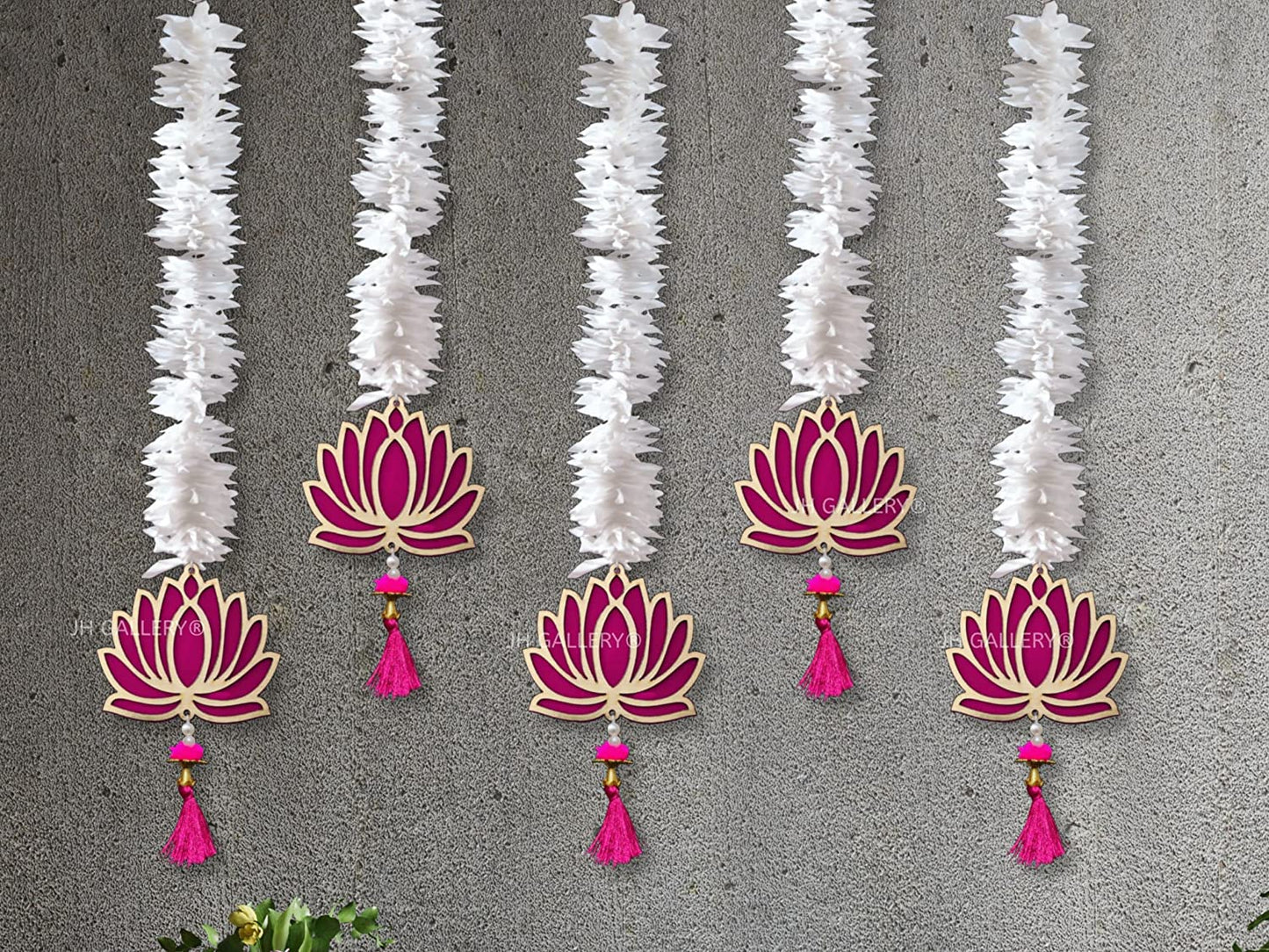 Lotus Hangings for Decoration/ Floral Wall Hangings for Temple Decor, showpiece for Home Decor Mangal Fashions | Indian Home Decor and Craft