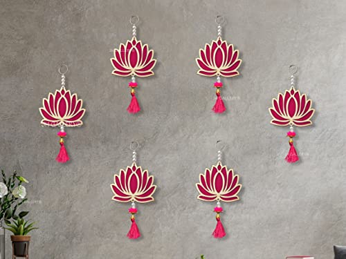 Lotus Hangings for Decoration / Floral Wall Hangings for Temple Decor, showpiece for Home Decor Mangal Fashions | Indian Home Decor and Craft