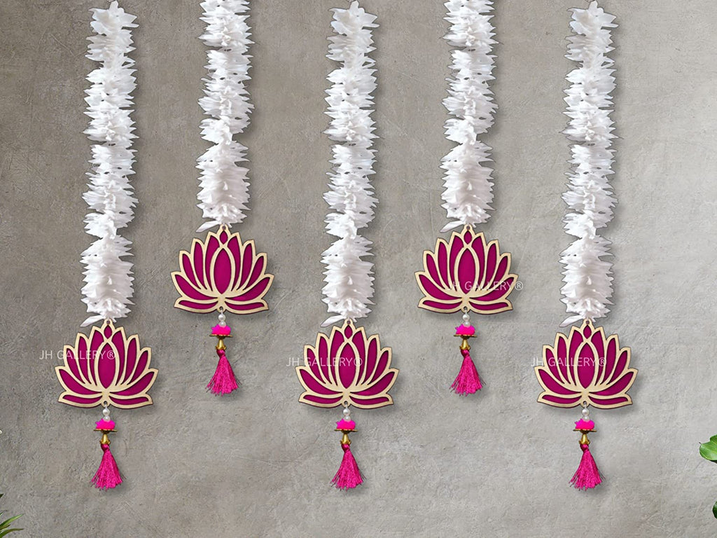 Lotus Hangings for Decoration/ Floral Wall Hangings for Temple Decor, showpiece for Home Decor Mangal Fashions | Indian Home Decor and Craft