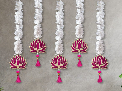 Lotus Hangings for Decoration/ Floral Wall Hangings for Temple Decor, showpiece for Home Decor Mangal Fashions | Indian Home Decor and Craft