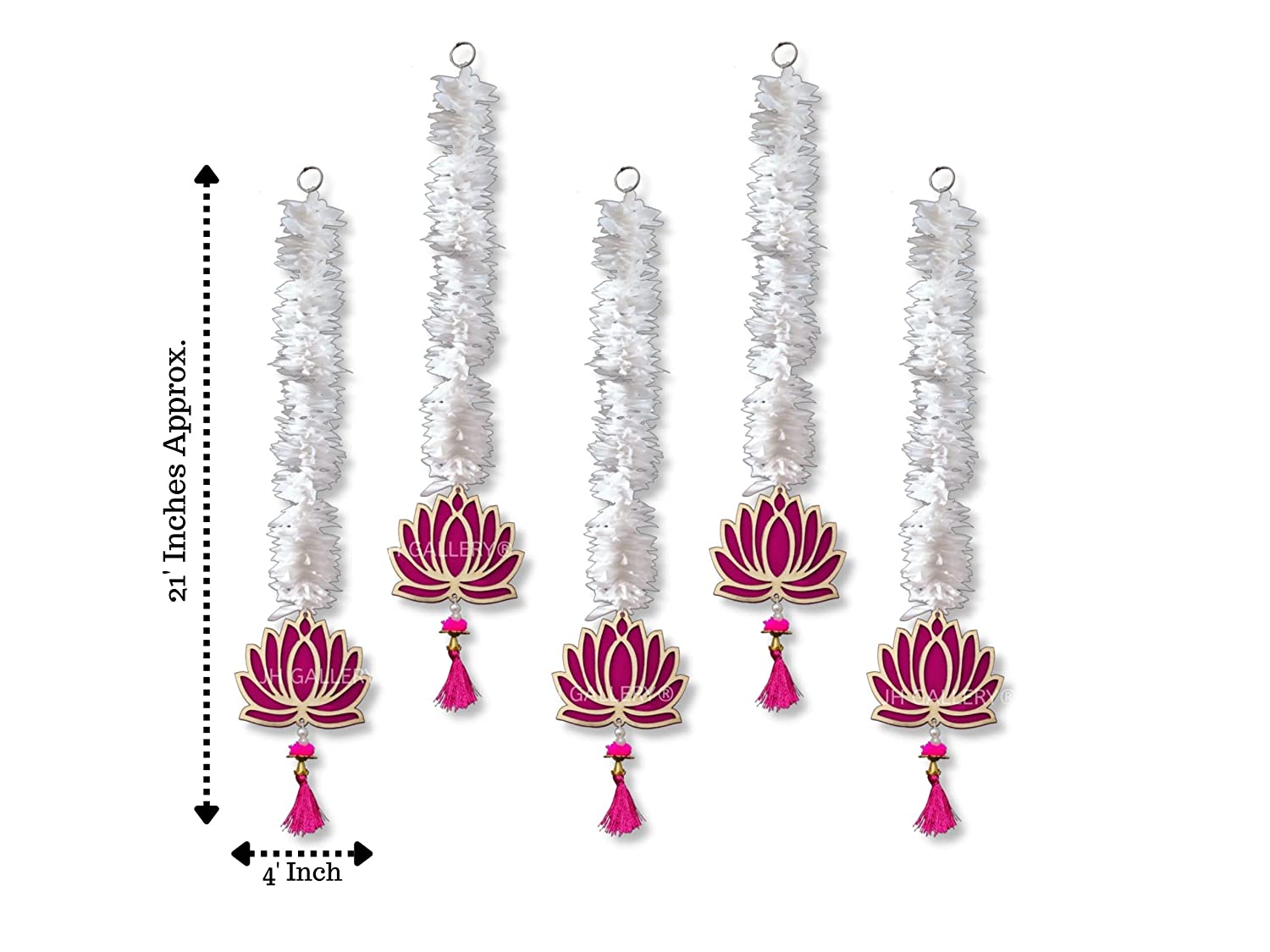 Lotus Hangings for Decoration/ Floral Wall Hangings for Temple Decor, showpiece for Home Decor Mangal Fashions | Indian Home Decor and Craft