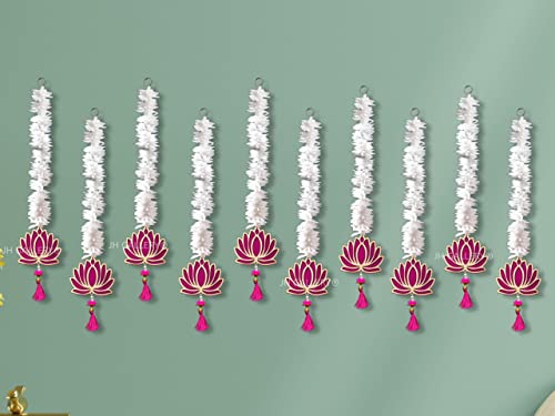 Lotus Hangings for Decoration/ Floral Wall Hangings for Temple Decor, showpiece for Home Decor Mangal Fashions | Indian Home Decor and Craft