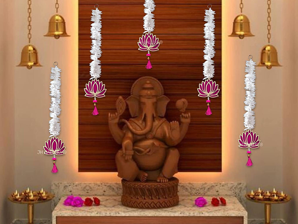 Lotus Hangings for Decoration/ Floral Wall Hangings for Temple Decor, showpiece for Home Decor Mangal Fashions | Indian Home Decor and Craft