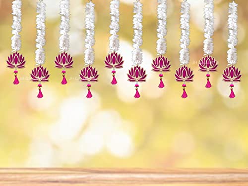 Lotus Hangings for Decoration/ Floral Wall Hangings for Temple Decor, showpiece for Home Decor Mangal Fashions | Indian Home Decor and Craft