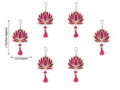 Lotus Hangings for Decoration / Floral Wall Hangings for Temple Decor, showpiece for Home Decor Mangal Fashions | Indian Home Decor and Craft