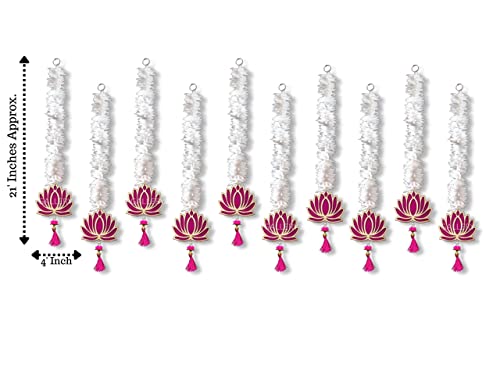 Lotus Hangings for Decoration/ Floral Wall Hangings for Temple Decor, showpiece for Home Decor Mangal Fashions | Indian Home Decor and Craft