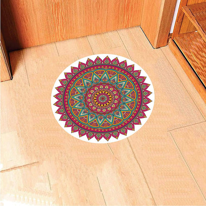 Mandala Rangoli Wall / Floor Art - Waterproof and Durable Sticker (PVC Vinyl, 30 x 30 cm) Mangal Fashions | Indian Home Decor and Craft