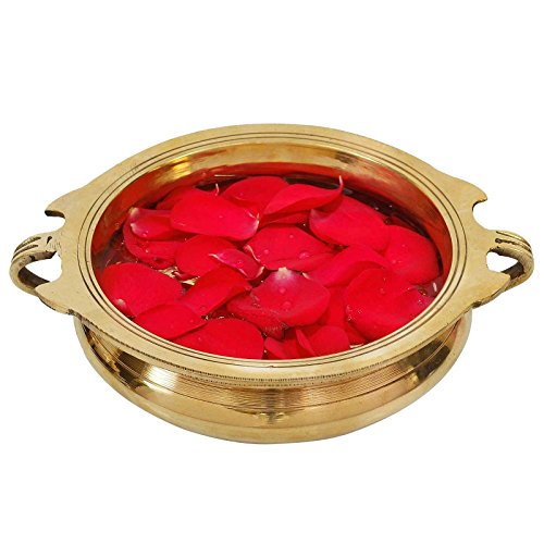 MangalFashions Brass Traditional Decorative Urli Bowl (Gold_6 Inch X 7.5 Inch X 2 Inch) Mangal Fashions | Indian Home Decor and Craft