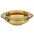 MangalFashions Brass Traditional Decorative Urli Bowl (Gold_6 Inch X 7.5 Inch X 2 Inch) Mangal Fashions | Indian Home Decor and Craft