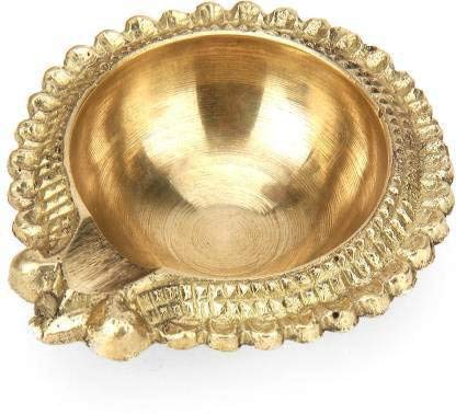 MangalFashions Kuber Akhand Diya On Table Stand Diya (Set of 4 Diyas) (Small) Height: 0.55 inch for Traditional Home Decorations Mangal Fashions | Indian Home Decor and Craft