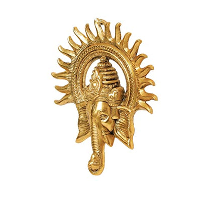 MangalFashions Lord Ganesha Metal Wall Hanging Sculpture | Lucky Feng Shui Wall Decor for Your Home, Office, Return Gifts and Occasions Mangal Fashions | Indian Home Decor and Craft