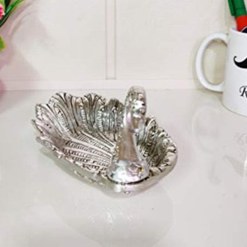 MangalFashions Metal Duck Shape Decorative Dry fruit Tray Bowl Silver Finish for Table and Home Decorative (19 x 9 x 10 cm, Silver) Mangal Fashions | Indian Home Decor and Craft