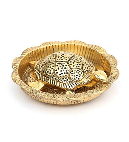 MangalFashions Tortoise on Plate (Metal) Vastu Feng Shui kachua Yantra for Good Luck and Gifting Mangal Fashions | Indian Home Decor and Craft