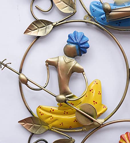 Marwari Music Frame Metal Wall Hanging Home Décor (Multicolor, 24 x 20 Inch) Mangal Fashions | Indian Home Decor and Craft