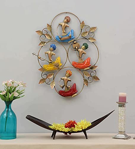 Marwari Music Frame Metal Wall Hanging Home Décor (Multicolor, 24 x 20 Inch) Mangal Fashions | Indian Home Decor and Craft
