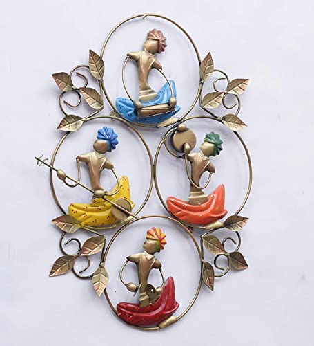 Marwari Music Frame Metal Wall Hanging Home Décor (Multicolor, 24 x 20 Inch) Mangal Fashions | Indian Home Decor and Craft