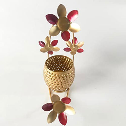 Moon Gold Tealight Candle Holder | Tabletop & Hanging | Votive & Tea Light Stand Mangal Fashions | Indian Home Decor and Craft