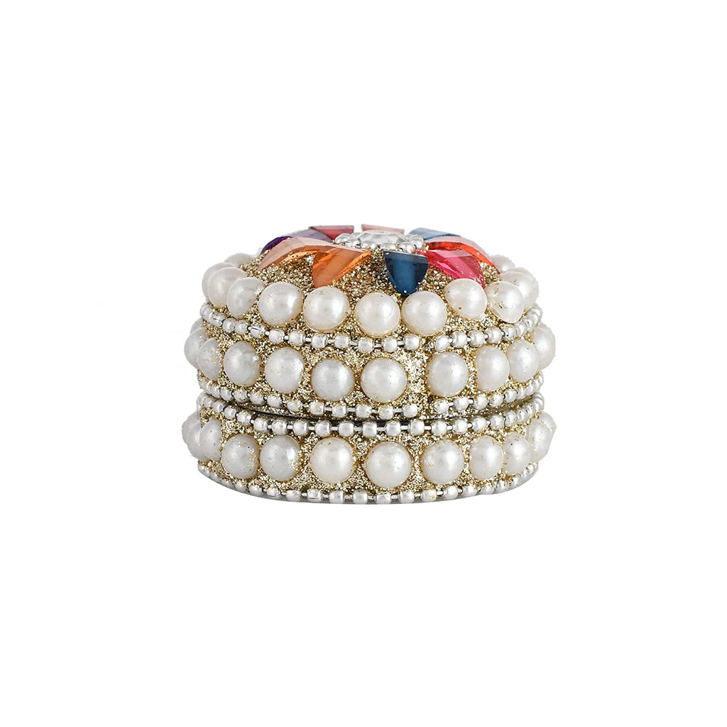 Pack of 12 - Aluminum Sindoor Daani, Kumkum Box Bharani Wedding Return Gifts Mangal Fashions | Indian Home Decor and Craft