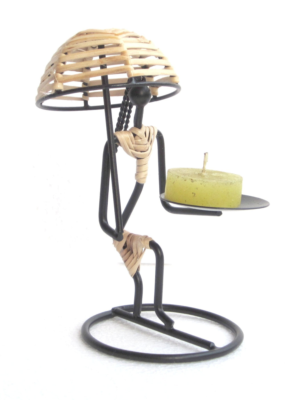 Pack of 2 - Beach Side Couple Tealight Candle Holders Mangal Fashions | Indian Home Decor and Craft