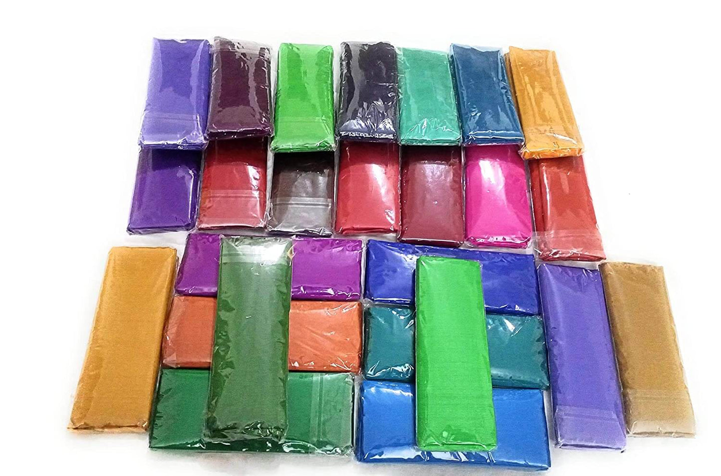 Set of 10 Pieces (1 Meter Each) - Cotton colors Silk Blouse Piece Material for Women, Unstitched for Navratri, Durga Puja, Oti Bharan, Ugadi Mangal Fashions | Indian Home Decor and Craft