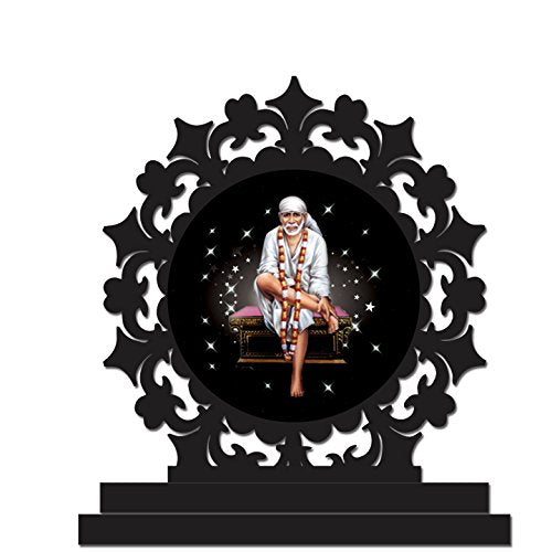 Shirdi Sai Baba Idols Figurine Showpiece for Car Dashboard, Home Decor, Office Desk, Pooja Mandir and Gifting Mangal Fashions | Indian Home Decor and Craft