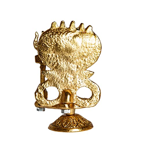 Shivling with Sheshnag (5 Headed Snake) and Trishul Statue Figurines for Home Decor / Car Decor Sculpture (4.5 Inch) Mangal Fashions | Indian Home Decor and Craft