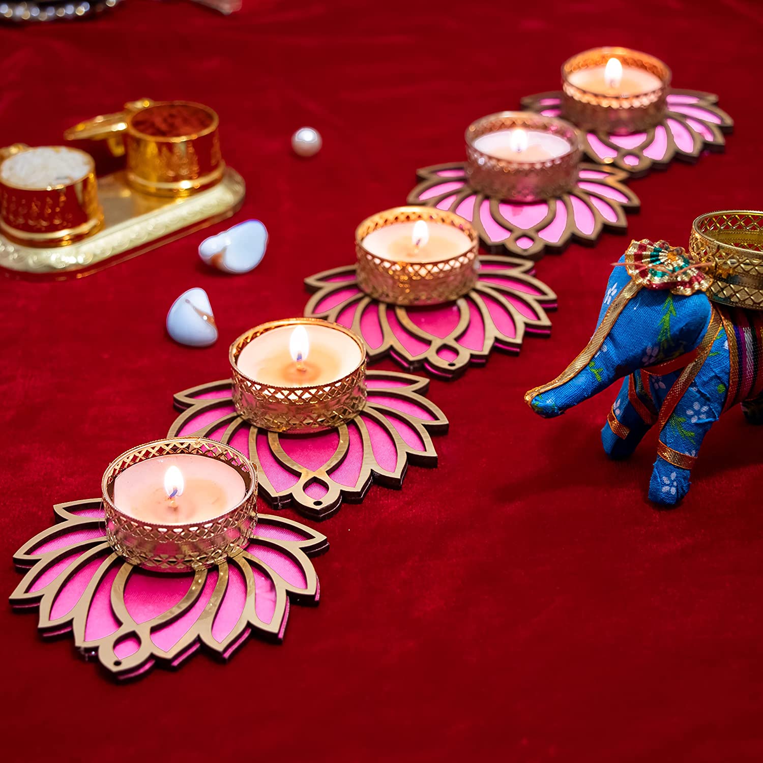 Craftsman Handmade Golden Engraved Kuber Brass Diwali Diya. Traditional  Indian Pooja Puja Oil Lamp. Deepawali Decoration