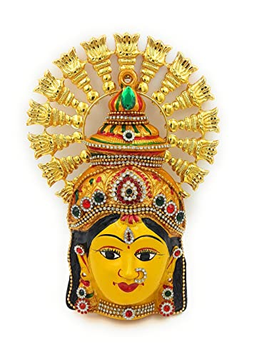 Varalakshmi Metal Face Idol For Varamahalakshmi Pooja, (Pack of 1) Mangal Fashions | Indian Home Decor and Craft