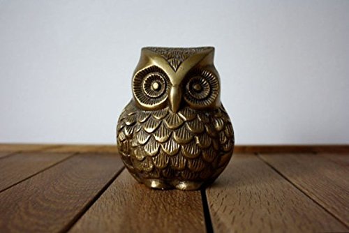 Vintage Brass Owl Showpiece for Home Decor (650 Grams) Mangal Fashions | Indian Home Decor and Craft