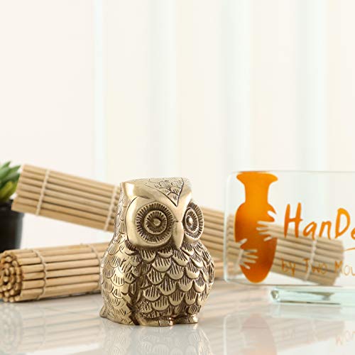 Vintage Brass Owl Showpiece for Home Decor (650 Grams) Mangal Fashions | Indian Home Decor and Craft