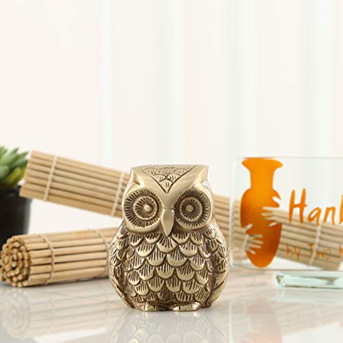 Vintage Brass Owl Showpiece for Home Decor (650 Grams) Mangal Fashions | Indian Home Decor and Craft